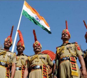 flag salution of bsf