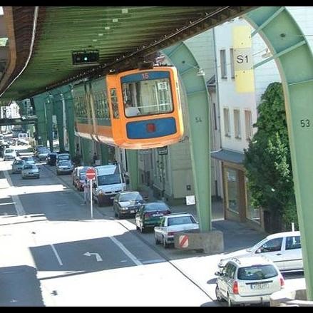 hanging train in germeny